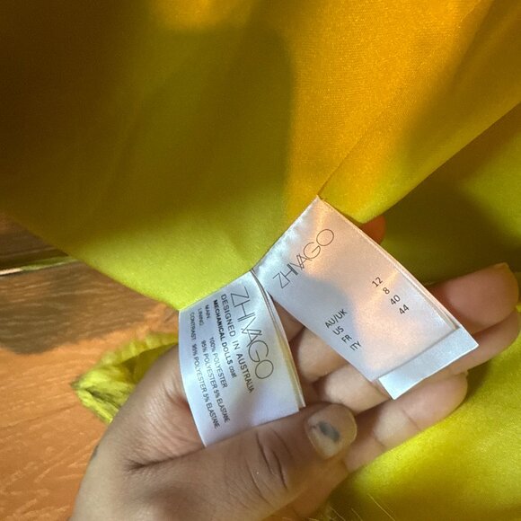 Zhivago Yellow Faux Fur Coat (Seen on Drew Sidora) - Picture 4 of 10